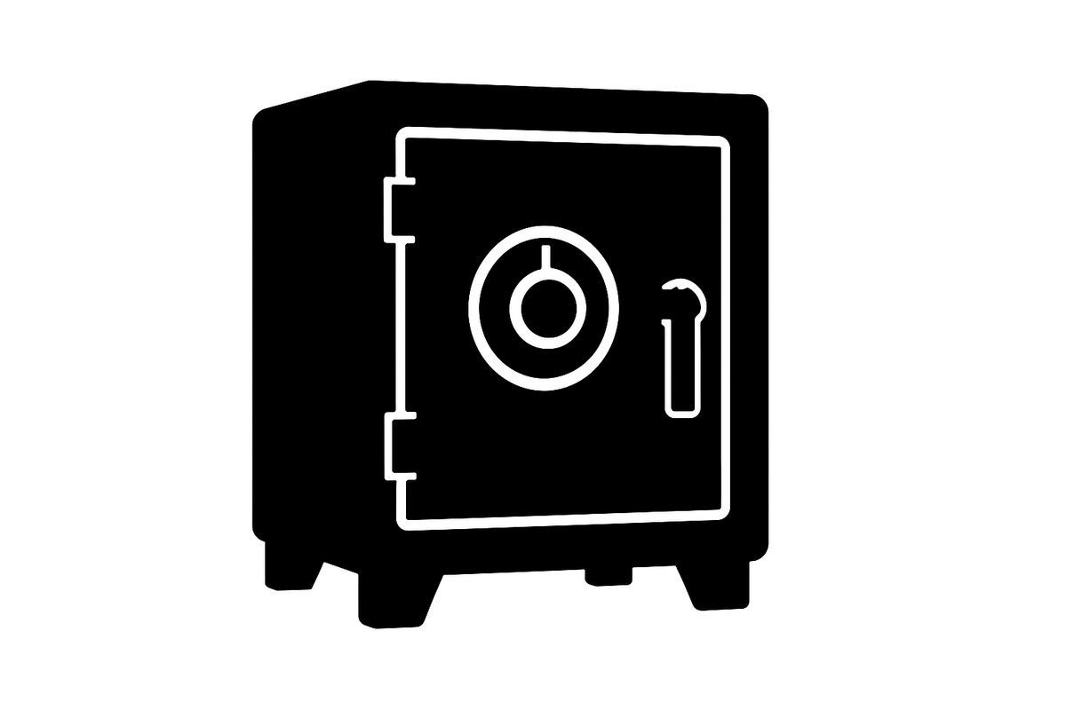 cassaforte in silouette